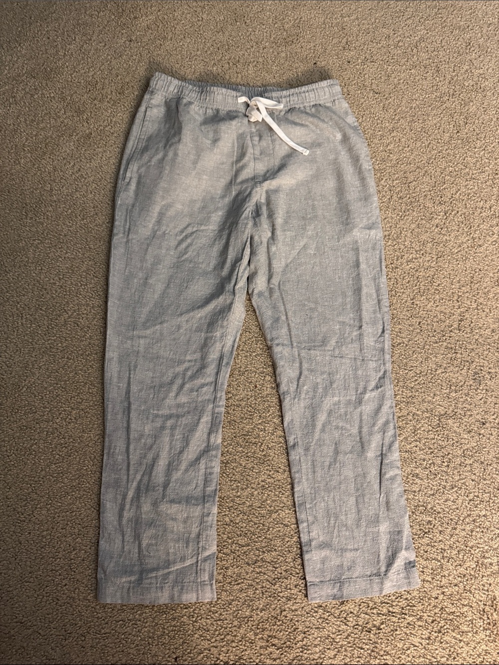 J Crew cotton linen blend crop jogger sz small